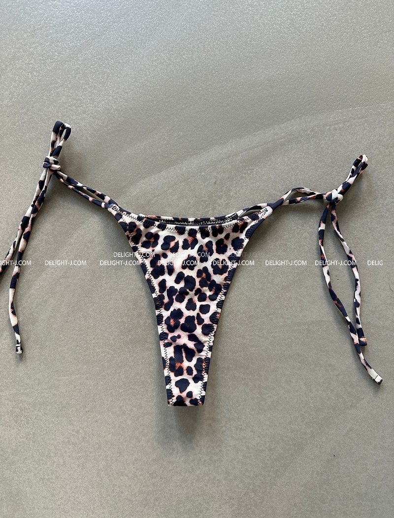 a leopard-frilled bikini