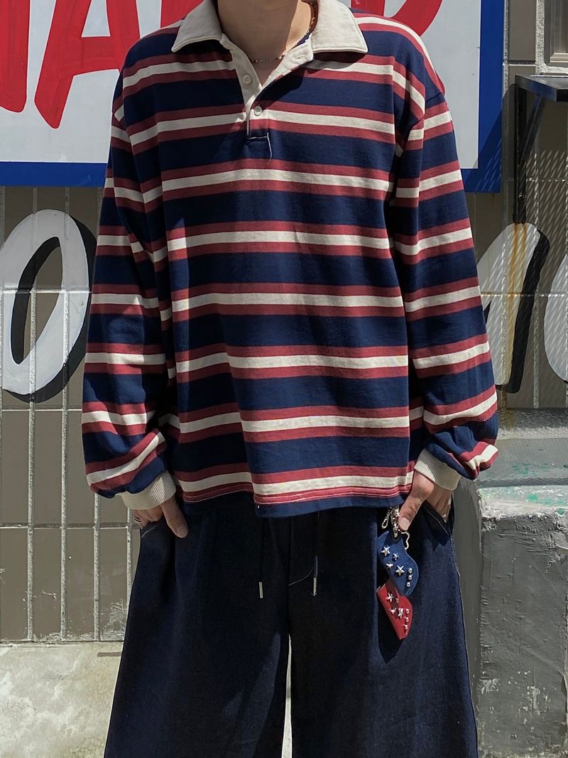 SSROOM（エスエスルーム）の「Dyeing vintage rugby polo shirt 4C（Tops）」