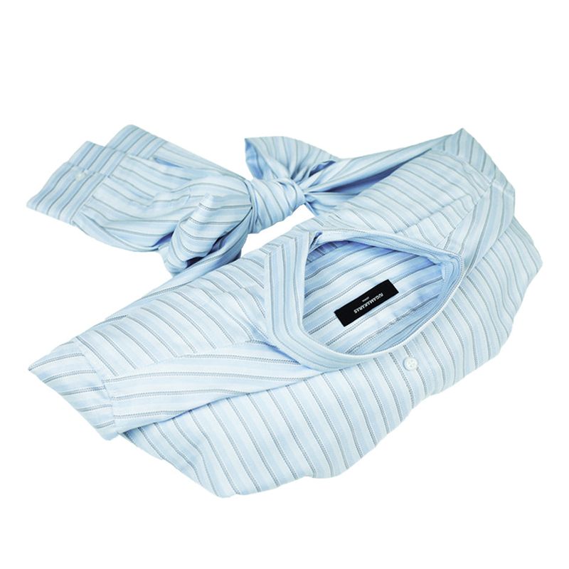 IUGAMAKARAS（イウガマカラス）の「Striped Shirt Bag（Bags）」