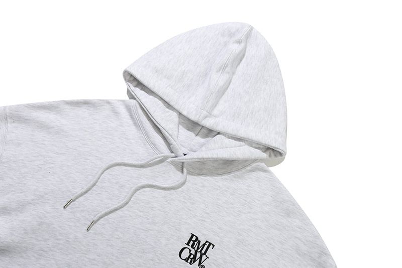 RECENT LOGO HOODIE_LIGHT GREY