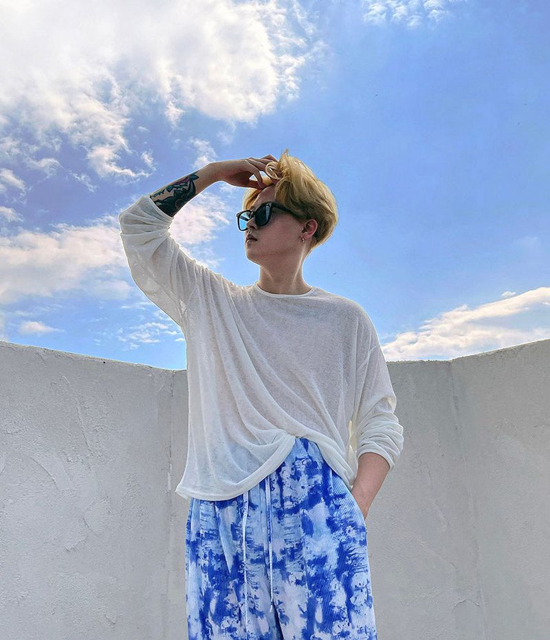 [Made] Printed Pleats Pants (2 colors)