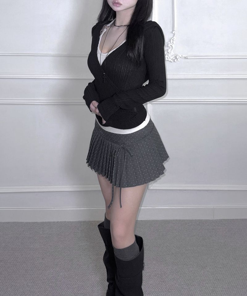Dot Pleats SKPT (3colors)