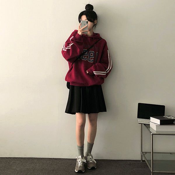 Bad back banding pleated skirt