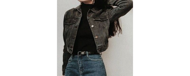 Joy crop denim jacket
