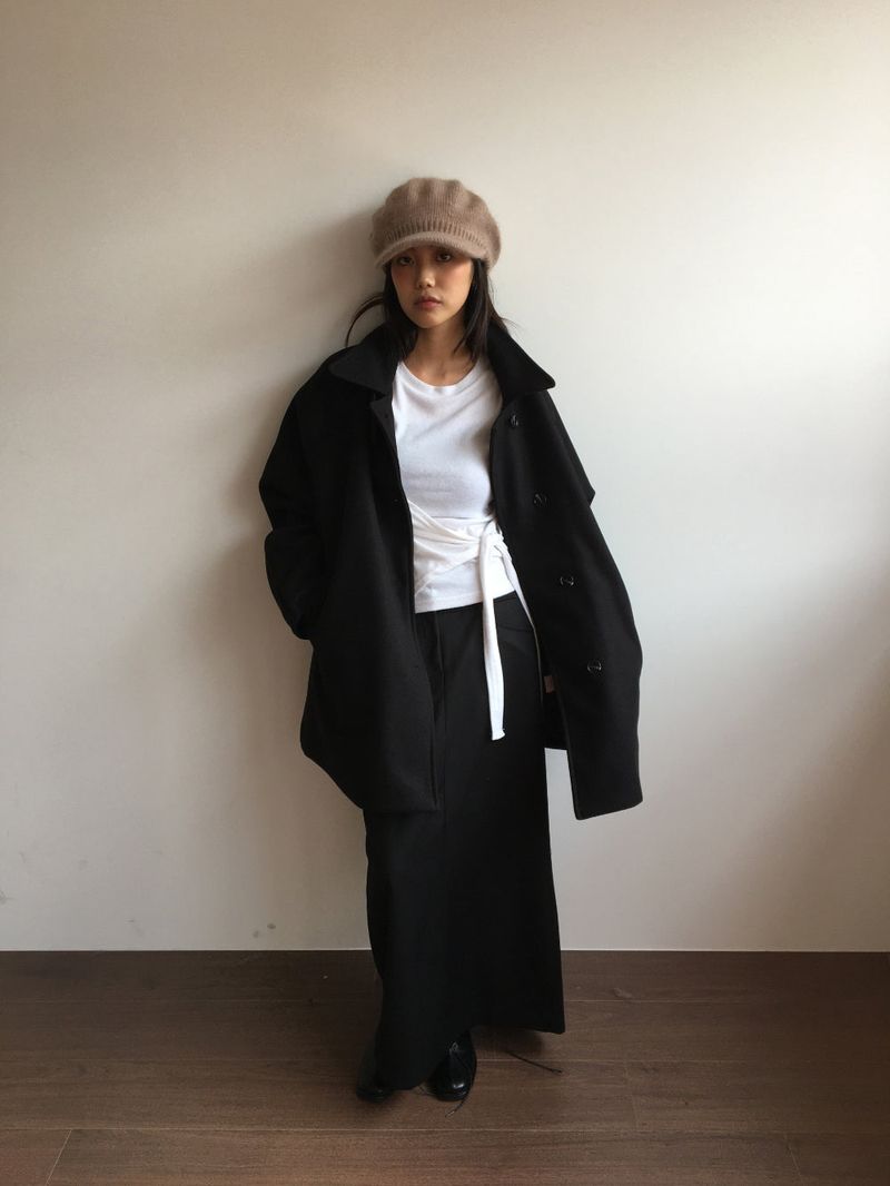 Classic High Neck Half Coat (2 Colors)
