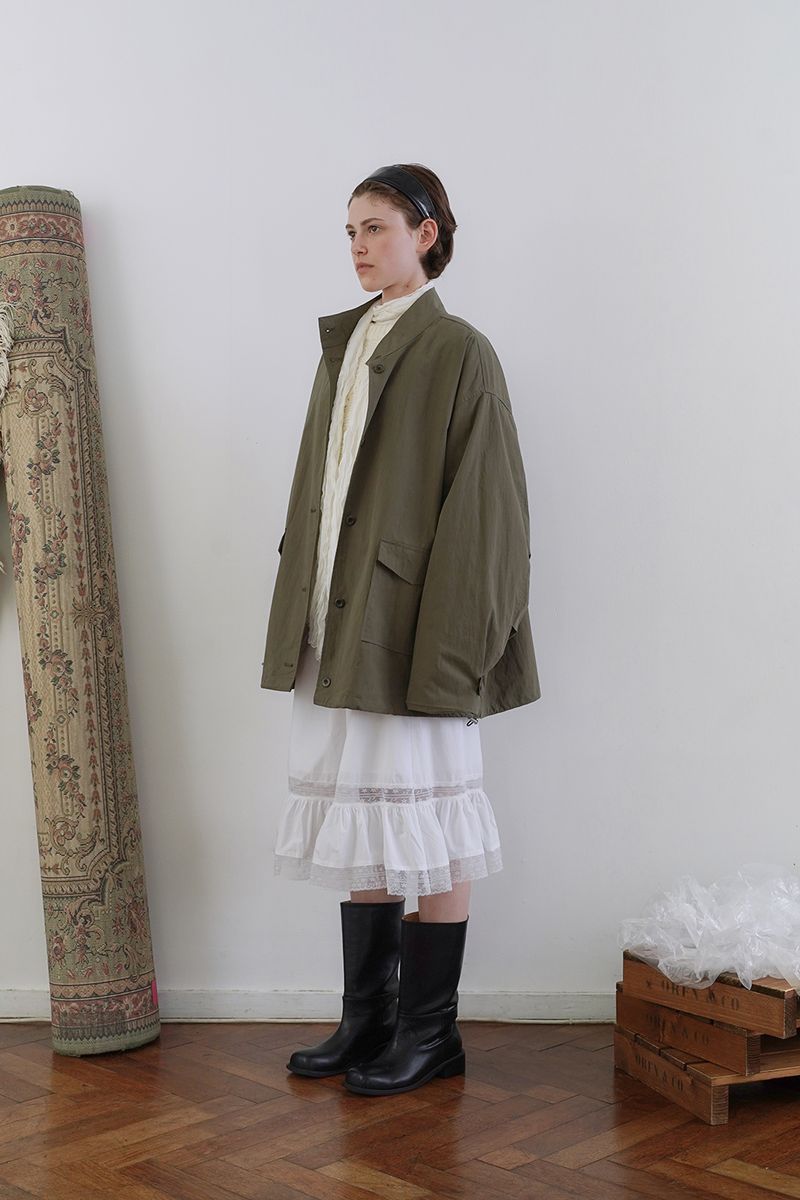 Cove half trench jacket_khaki