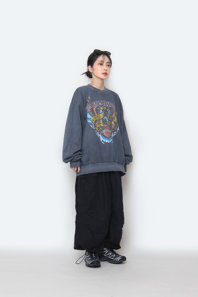 Cotton Balloon Cargo Pants