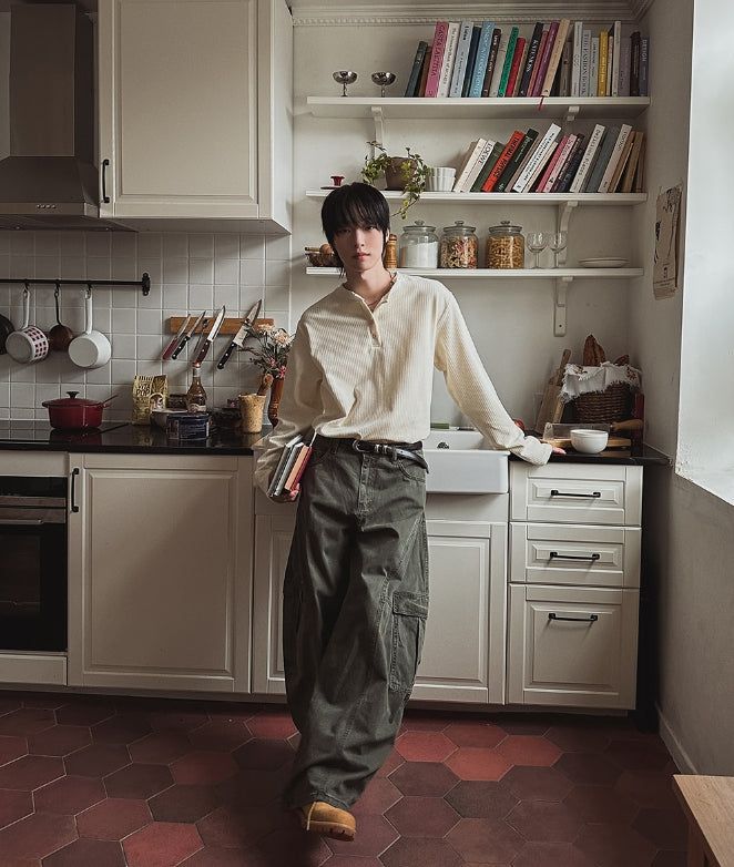 Stunve Curved Dyeing Cargo Pants