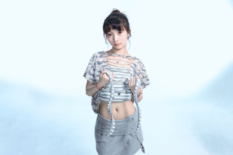 Camo Slash Eyelet Tee