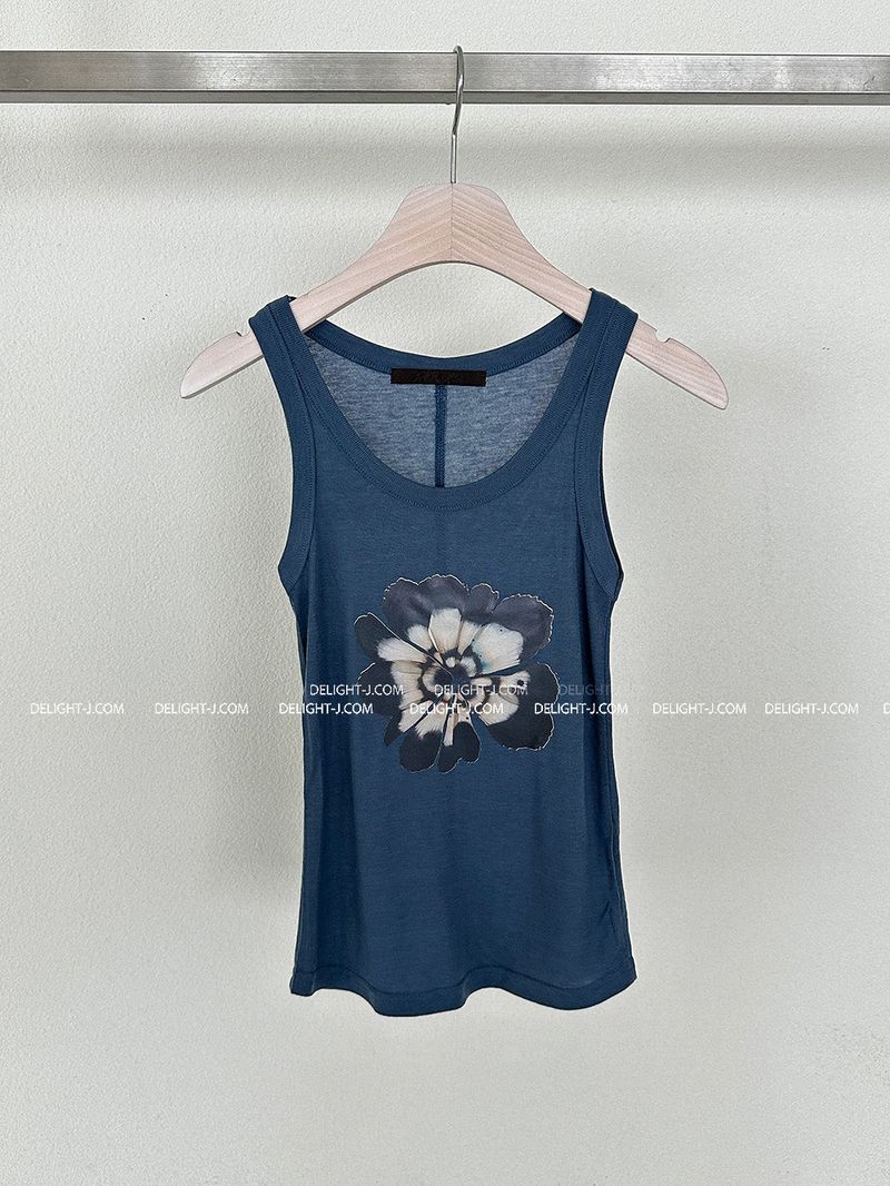 F/W Flower Slim Sleeveless