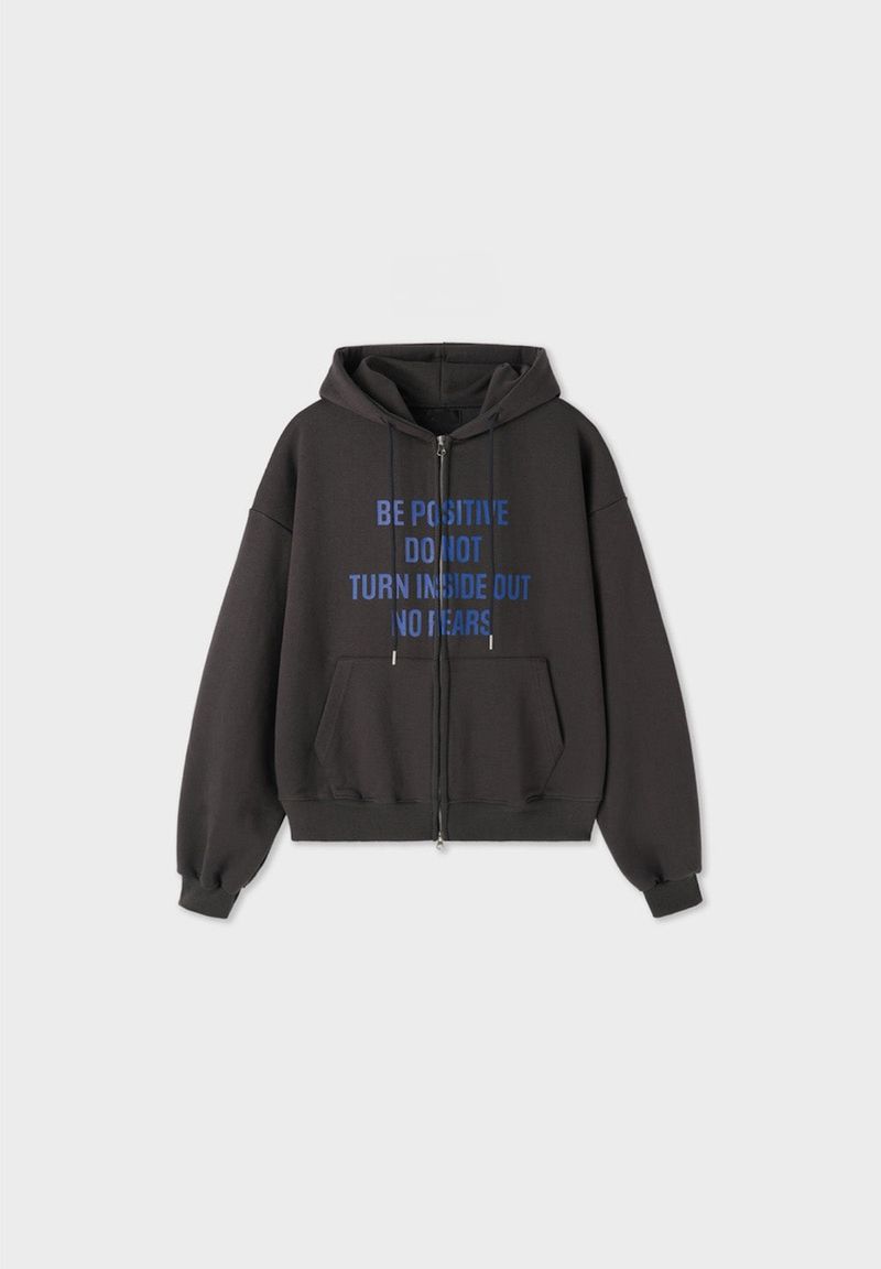 Positive Two-Way Hood Zip-Up (3colors)