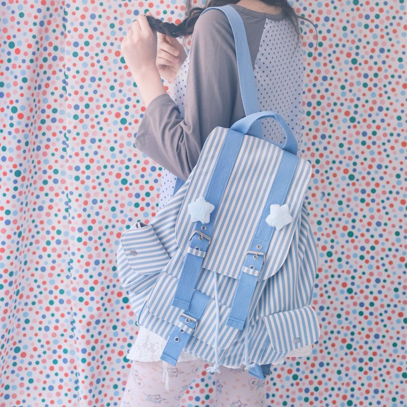 Ding Ding Backpack_stripe blue