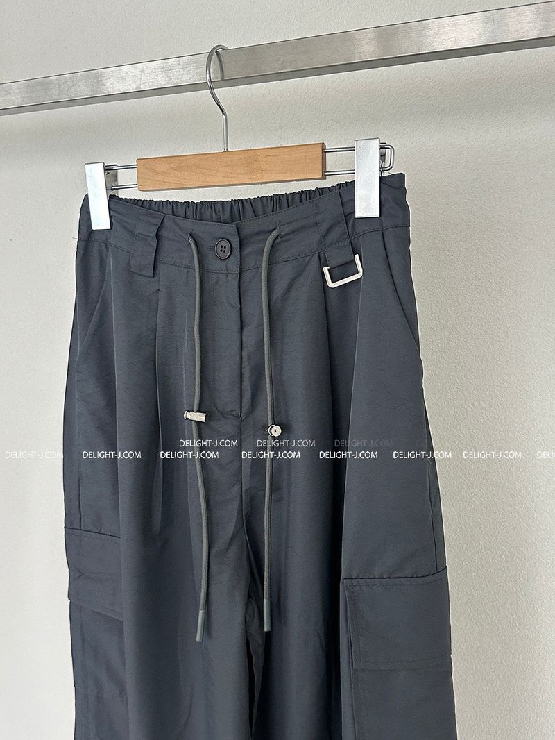 Nikki String Jogger Wide Cargo Pants