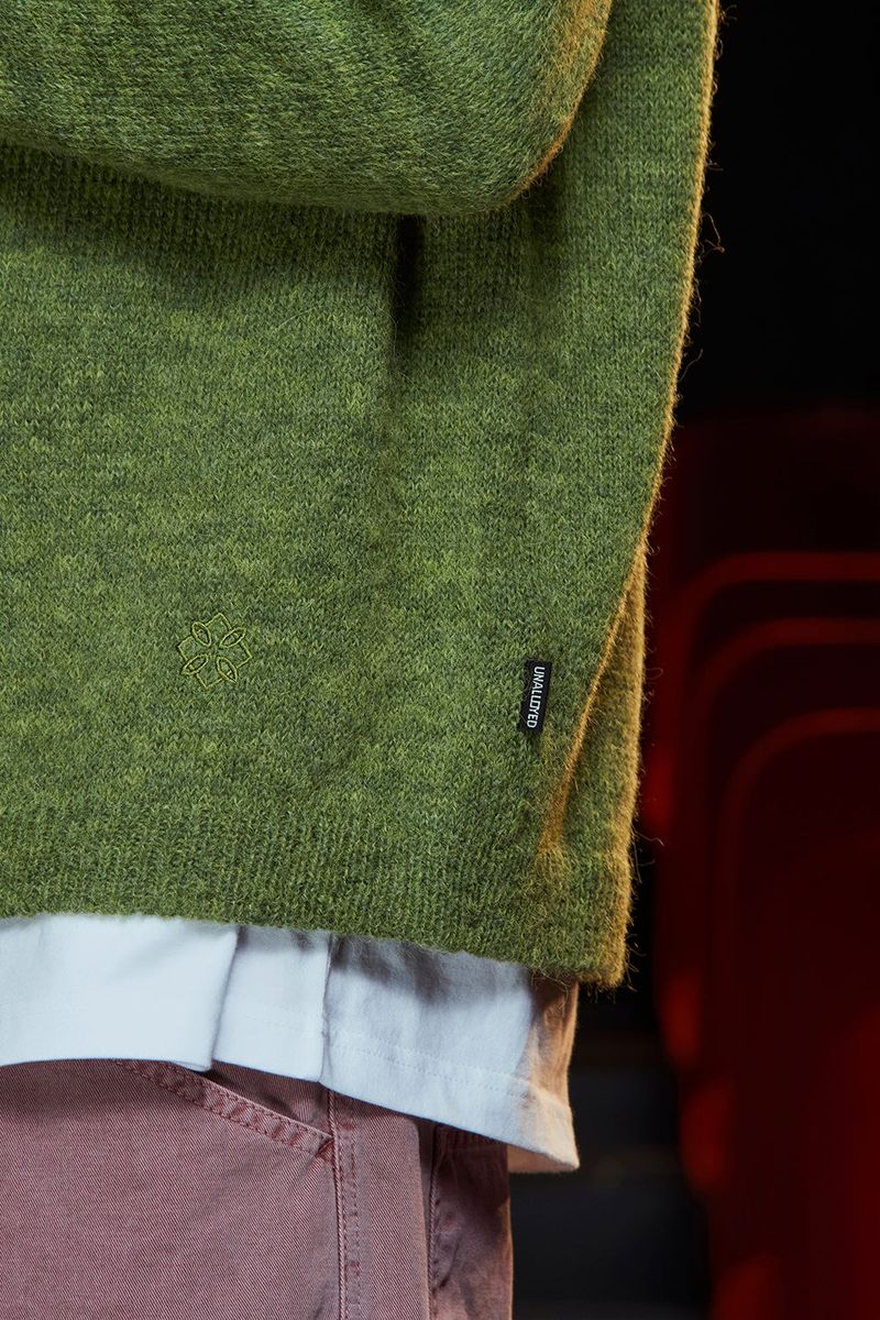 TUCK ALPACA KNIT / GREEN