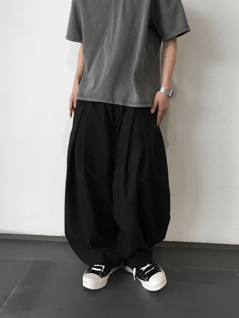 Mier Linen Cut-out Wide Pants 4C