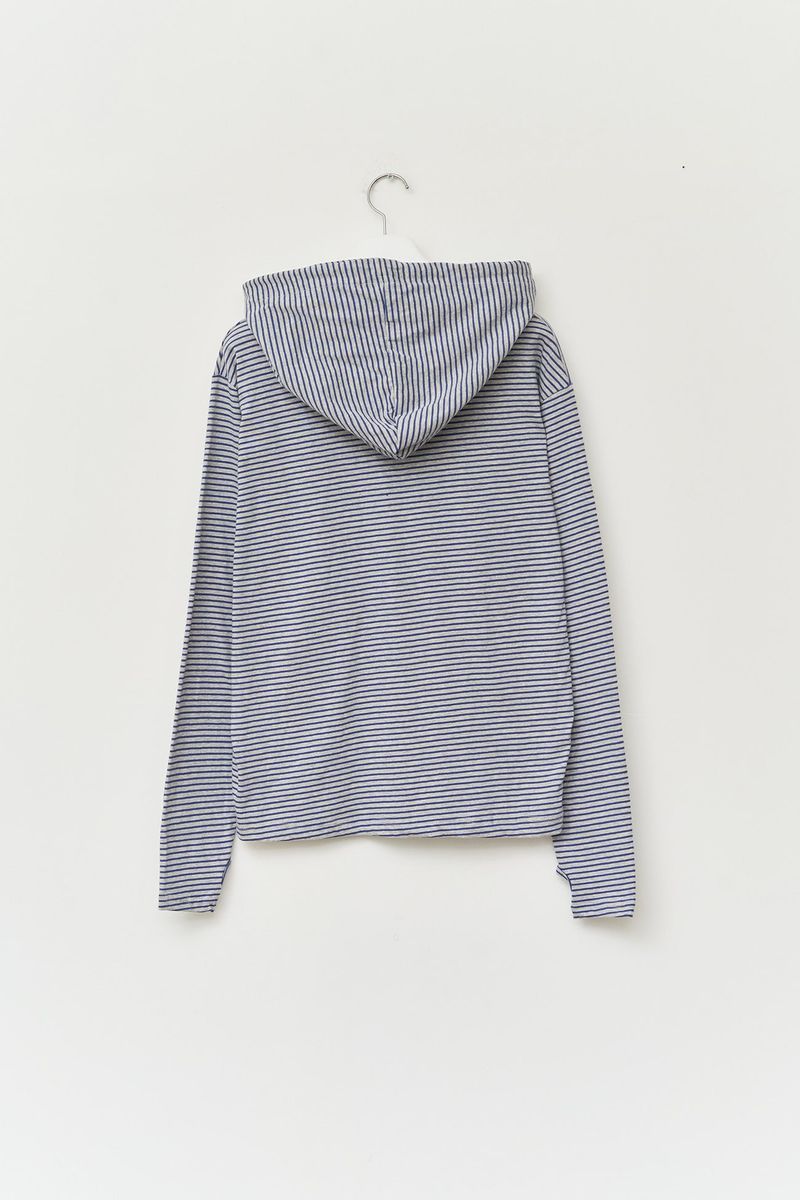 Yen Striped Hooded Top