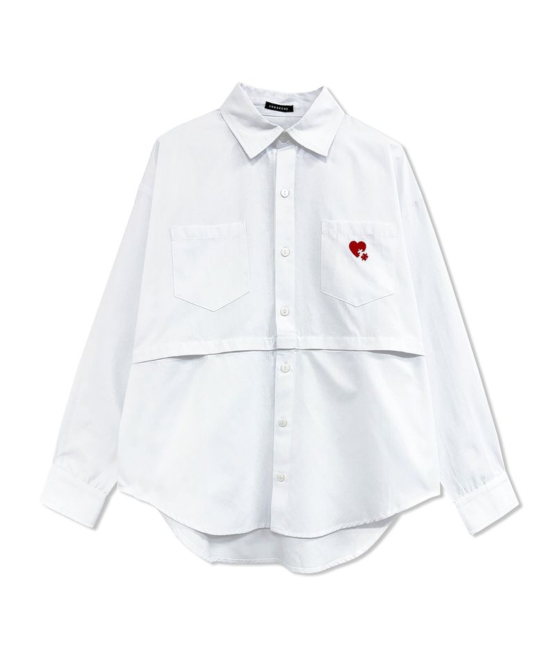 UNISEX 2WAYハートシャツ