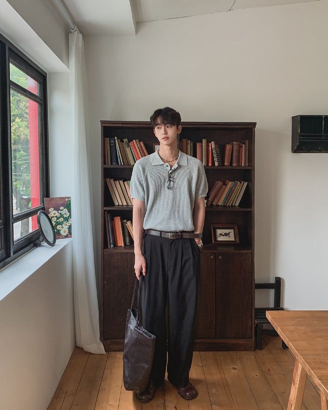 Dainel Two-Tuck Wide Slacks