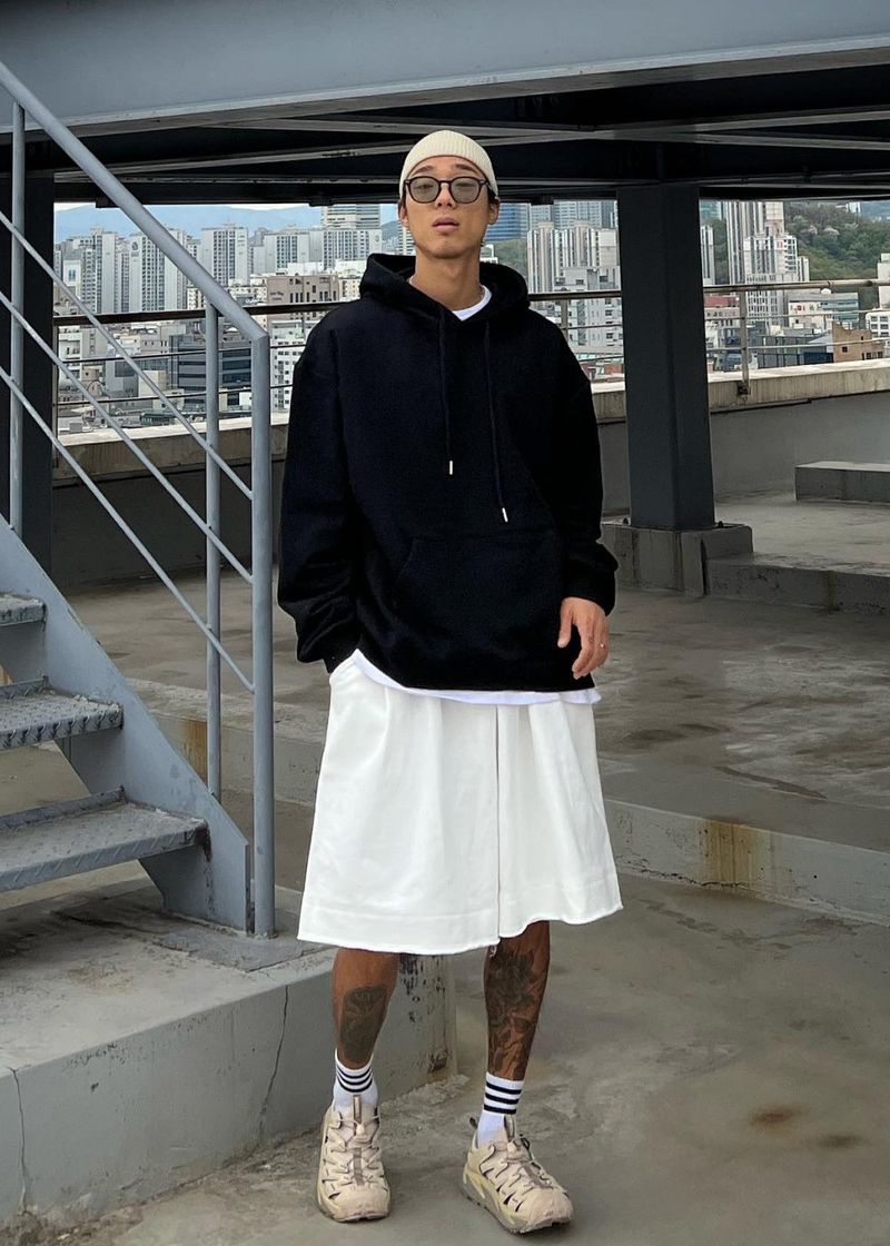 Essential flared half Pants 4COLOR