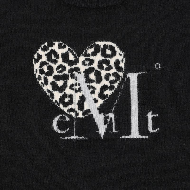 SIERRA LEOPARD HEART KNIT UNISEX