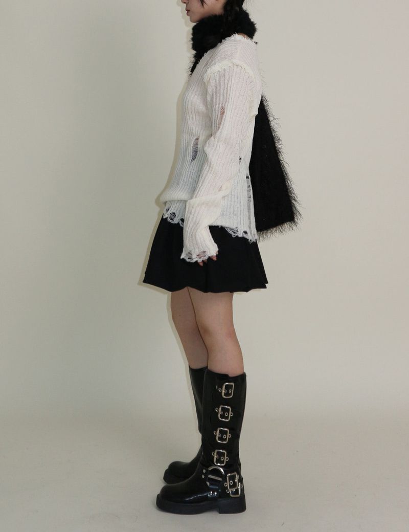 Cush Banding Pumpkin Balloon Mini Skirt
