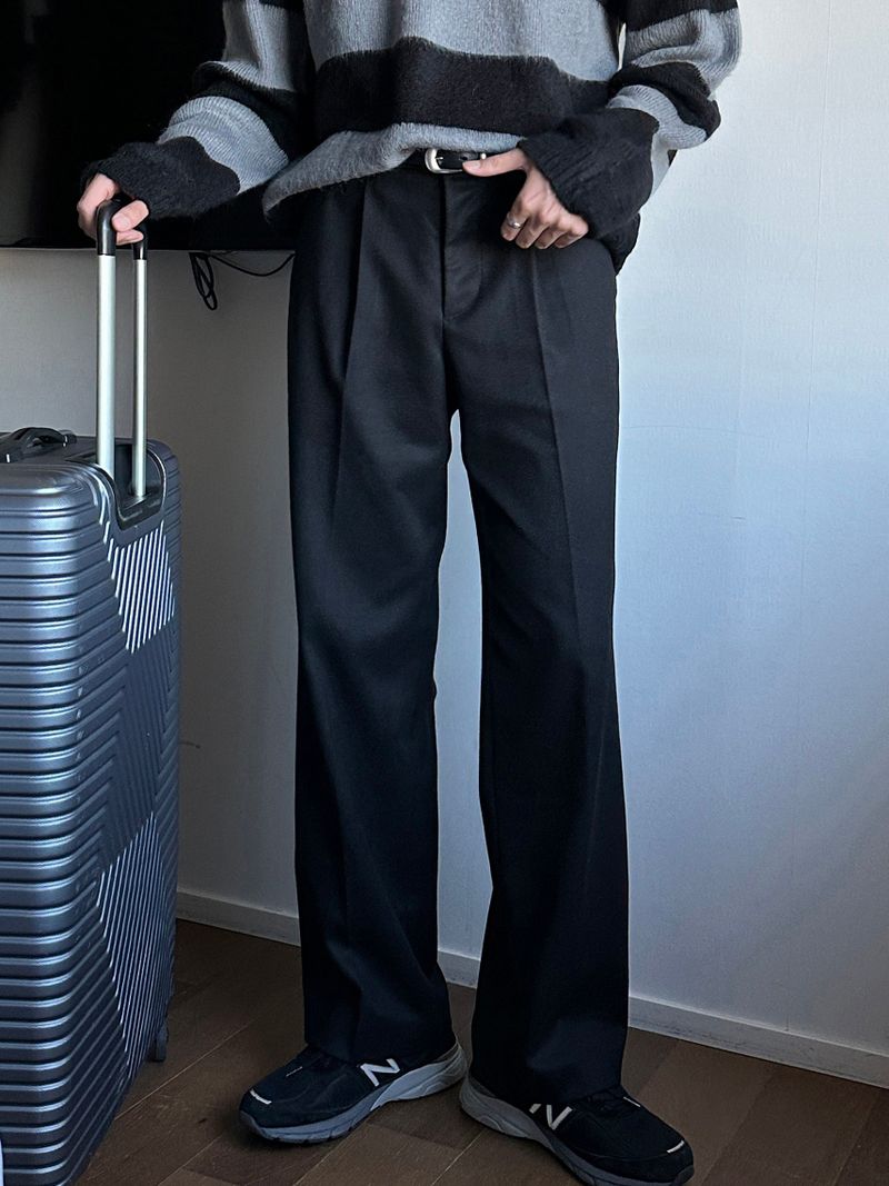 lemenne(ルメンヌ)の「Meto wool pintuck wide slacks (2 colors)(Pants)」