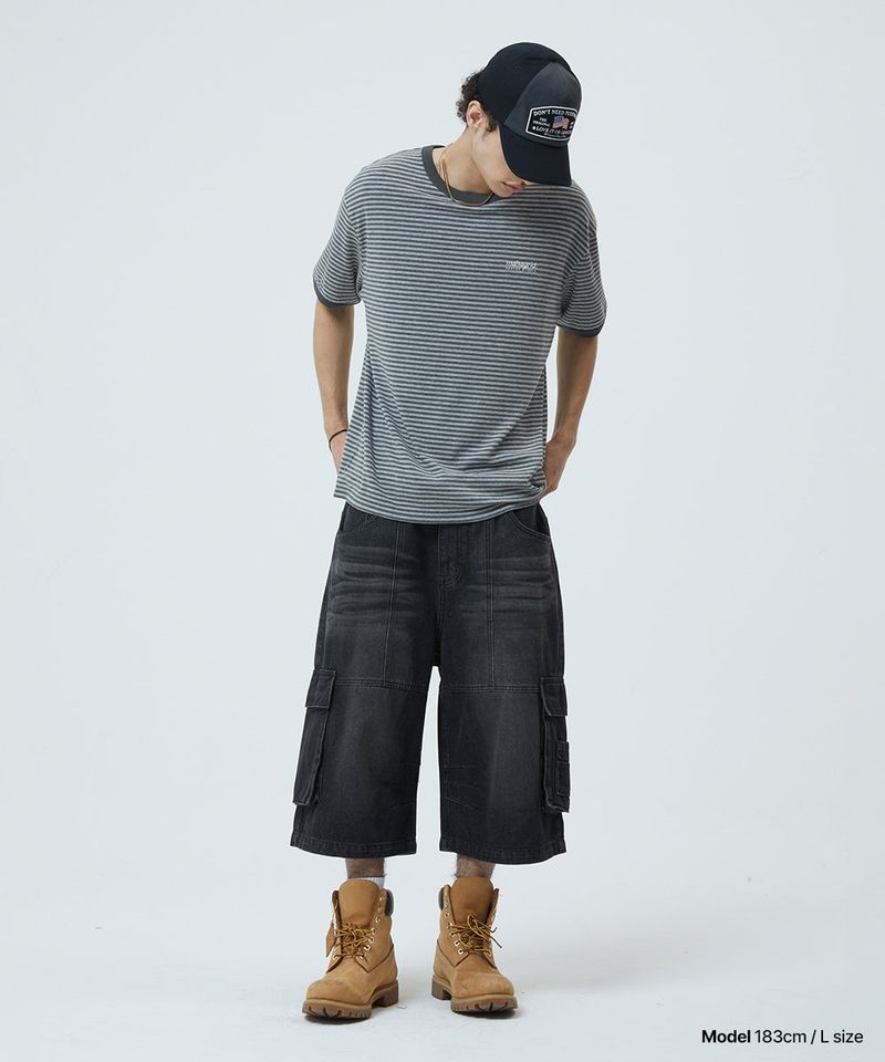 BERMUDA CARGO DENIM SHORT