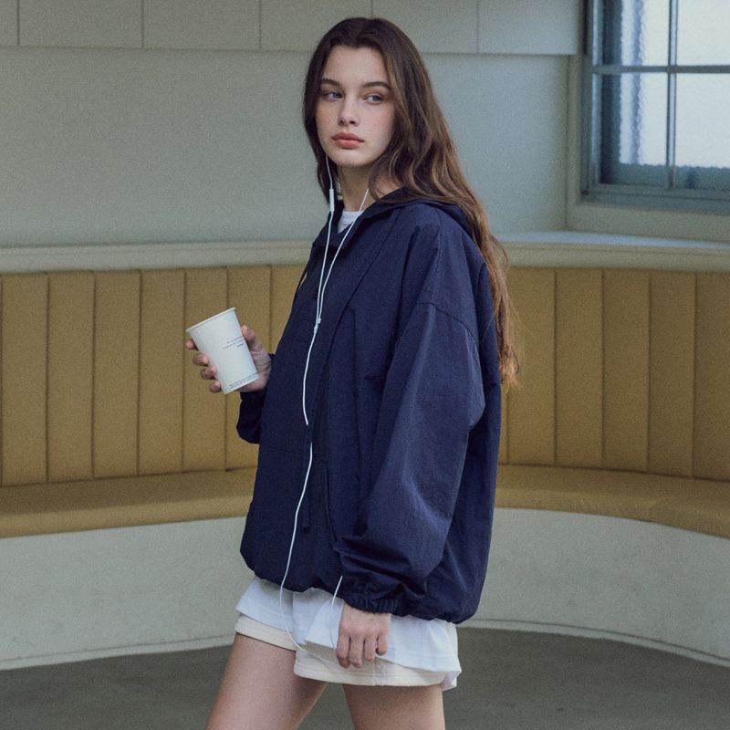 Windy Anorak Hooded Jacket_Navy