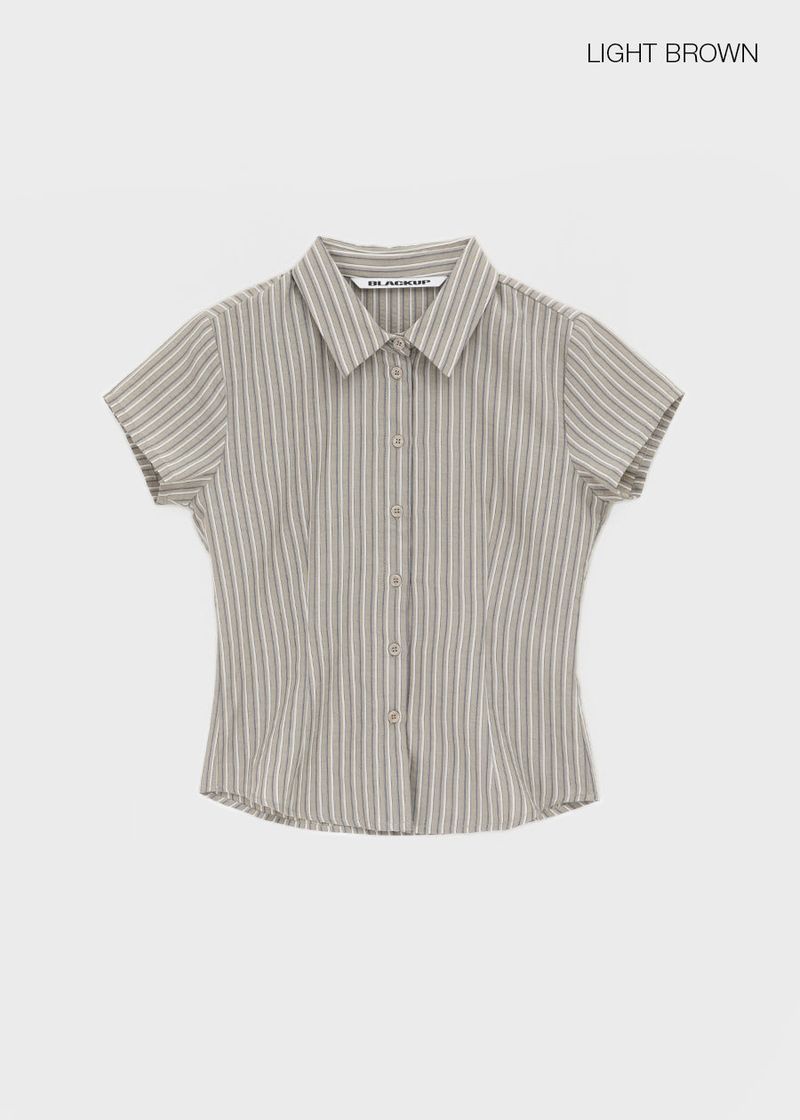 [MADE] Lunea Stripe Short-Sleeve Shirt