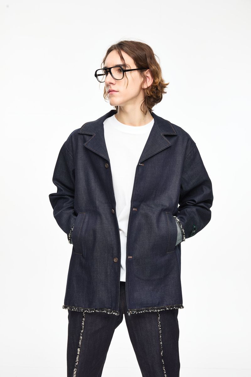 ZODIAC DETAIL DENIM JACKET