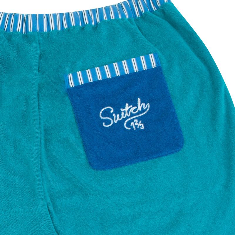 EXOTIC TERRY OPEN COLLAR SHORT-PANTS (UNISEX)_SYS0PT03GN