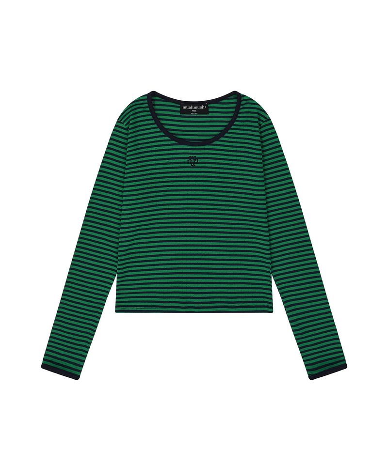 LOGO STITCH STRIPE T-SHIRT