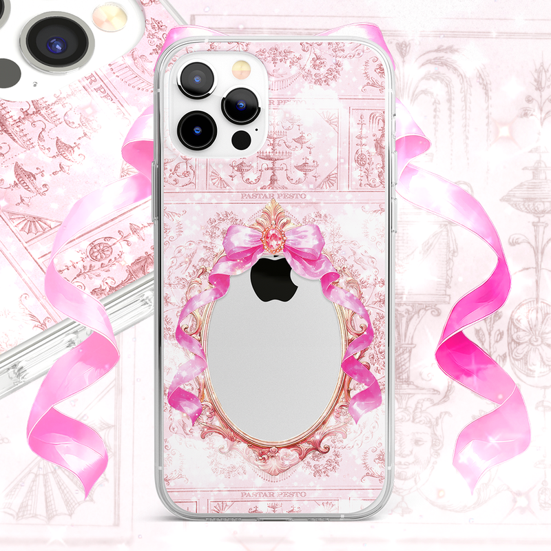 Pastar Pesto(パスターぺスト)の「【MADE】Ribbon frame Jelly hard Phone case(Smartphone Accessories)」