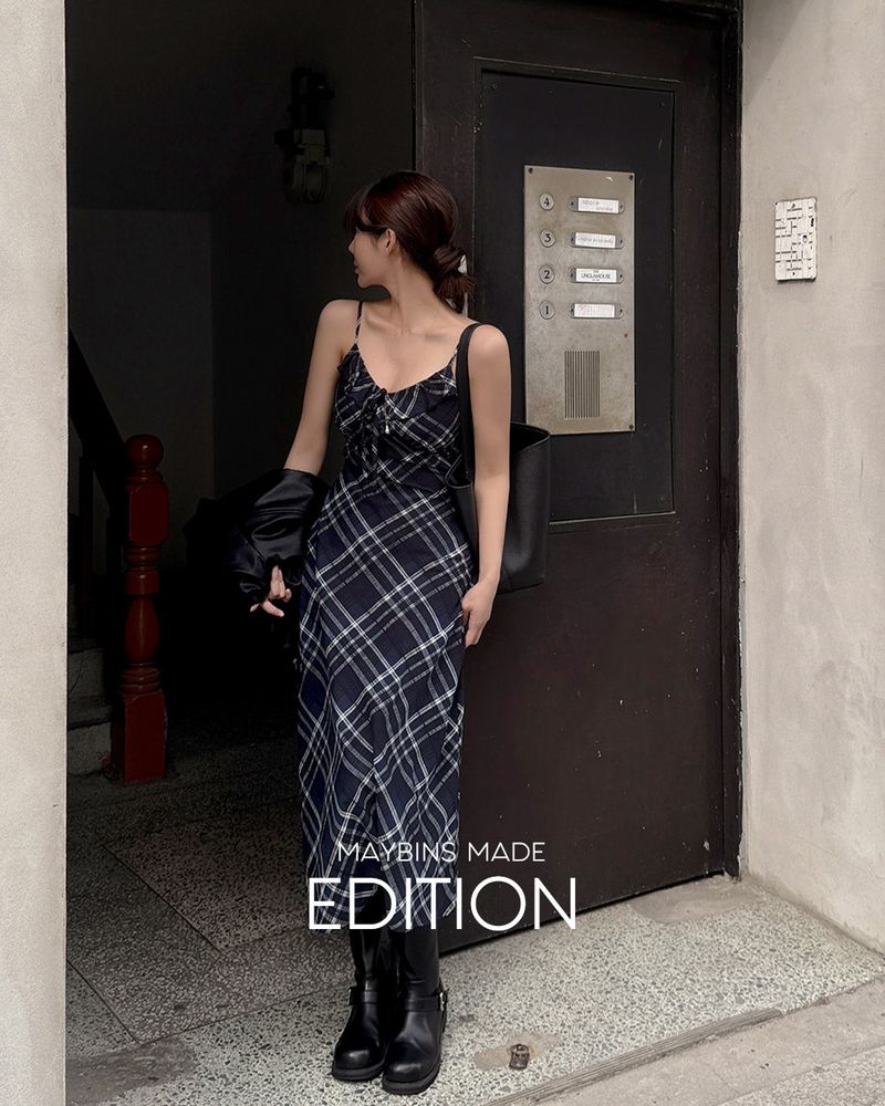 [MADE] Rel check bustier long dress