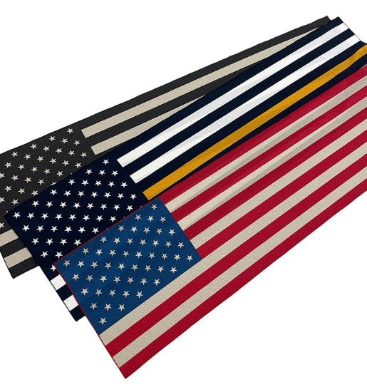 American flag chiffon scarf