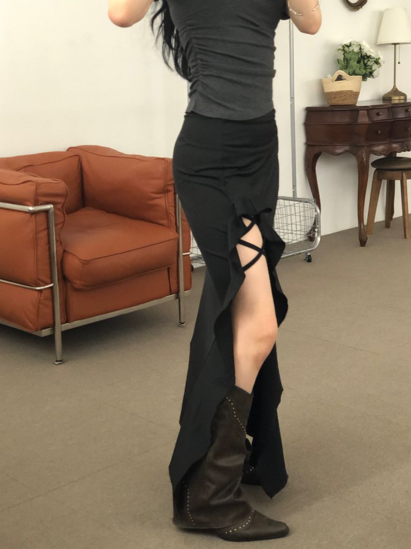Xx Ruffle Long skirt