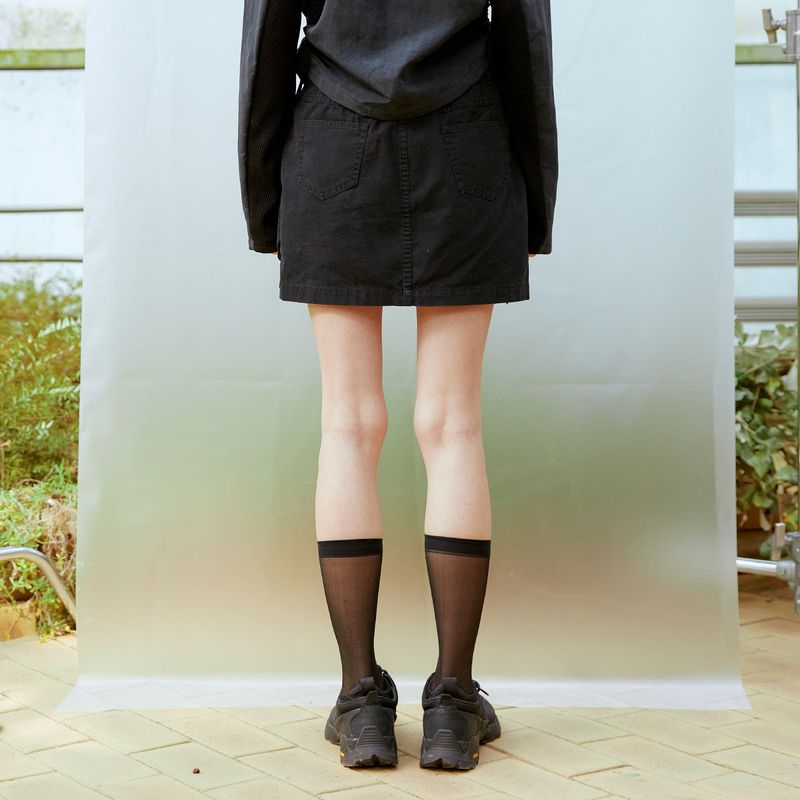 Cargo Mini Skirt (BLACK)