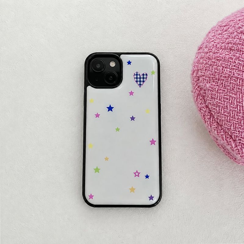 heart star epoxy bumper case