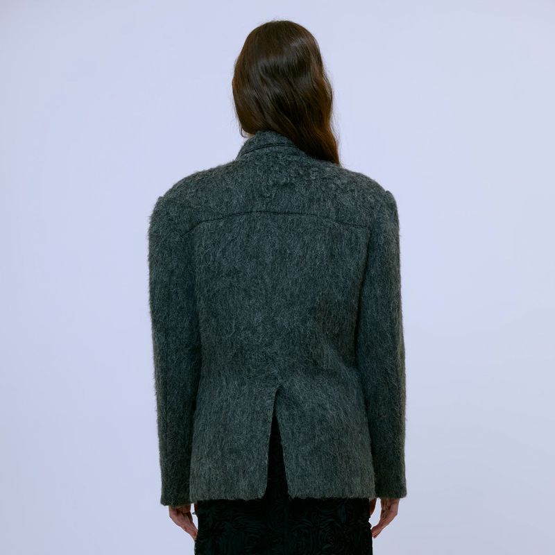 Alpaca Oversize Jacket (GRAY)