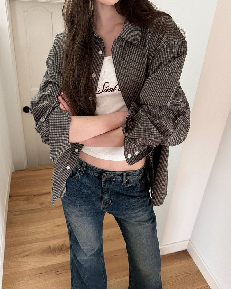 [ORIGINAL] Base Oversized Check Shirt
