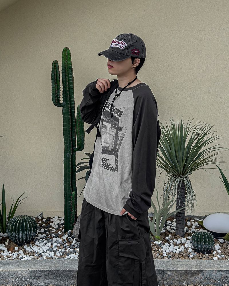 EX Raglan Long Sleeve T-shirt