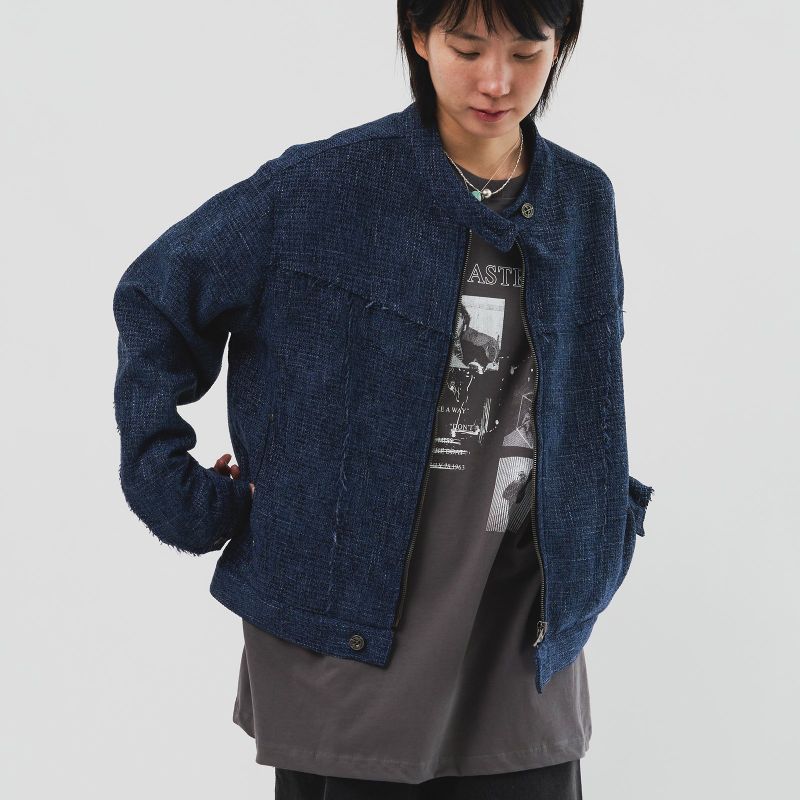 HIFIFNK(ハイファイファンク)の「Shawn Tweed Biker Jacket (3color)(Jackets/Outerwear)」