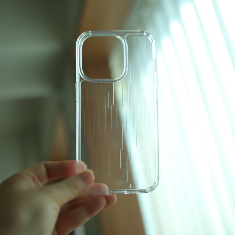 【MADE】Transparent star shower Jelly hard Phone case