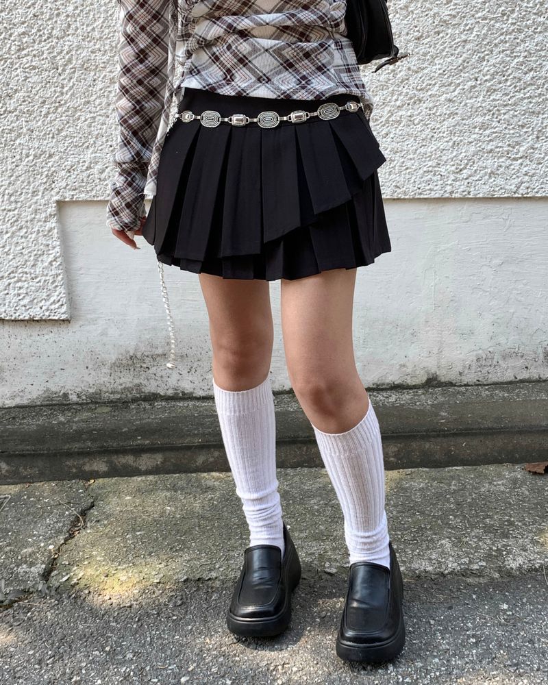 プリーツアンバランススカート