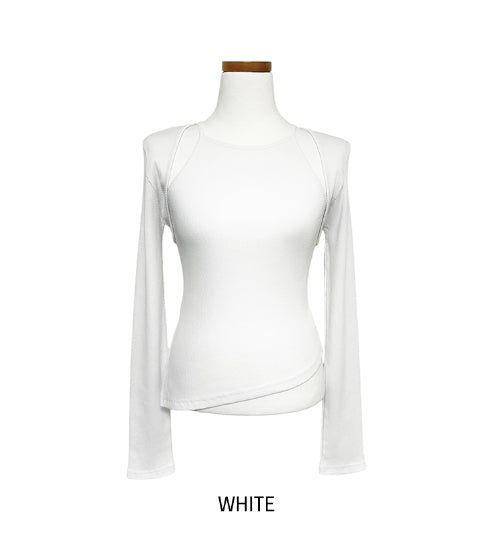 Connie unbalanced halter-neck bolero Set
