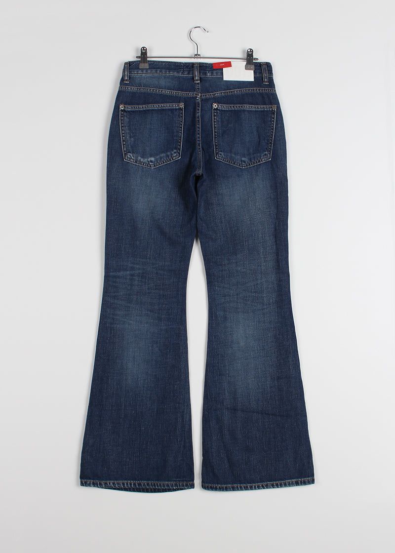 WASHING FLARED DENIM