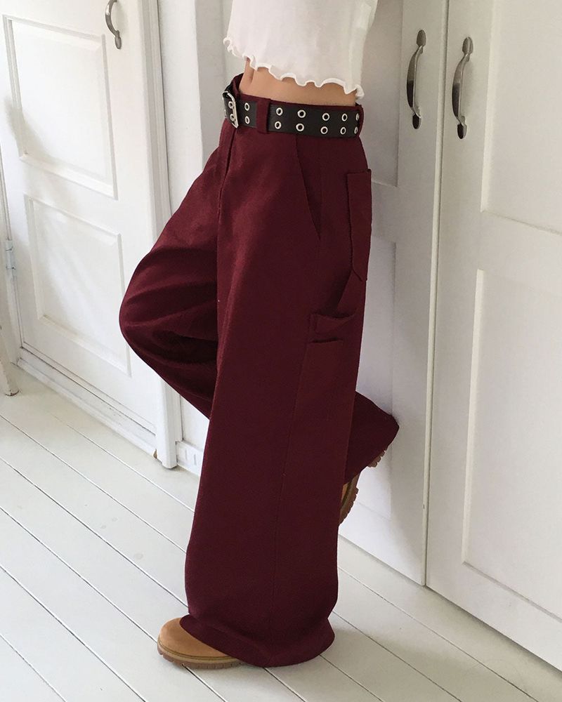 ミドルカーペンターディテールロングパンツ