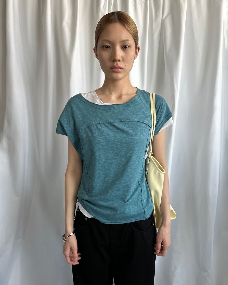 MDNC（エムディーエヌシー）の「ミュートレイヤーT [ターコイズ]（トップス）」