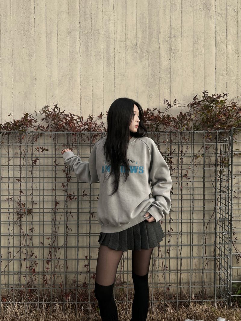 Winter wool short slit pleated mini skirt (2 colors)
