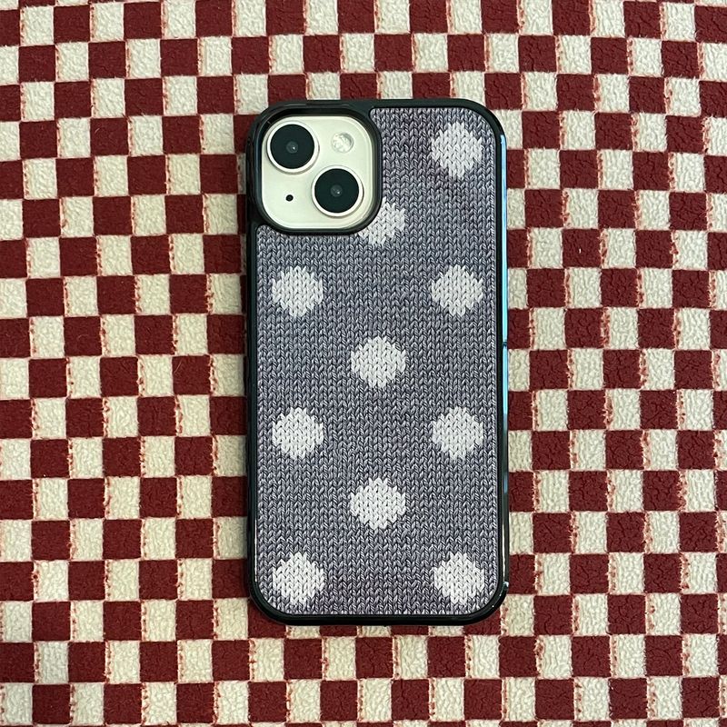 DOT GLASS BUMPER CASE_ GRAY & GRAY